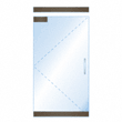 CRL Dry Glazed Frameless Glass Single Door Complete Entrance Door Kits