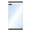 CRL Wet Glazed Frameless Glass Single Door Complete Entrance Door Kits