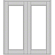 Series 850 Durafront Blank Wide Stile Entrance Doors