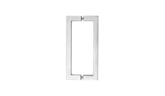 CRL Glass mounted square tube pull handles