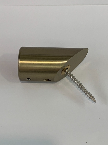 CRL Brushed Bronze Mitered Support Bar Bracket