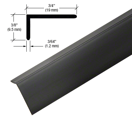 CRL Matte Black PVC 3/4