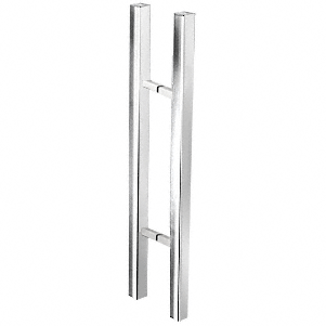 CRL Glass Mounted Square Ladder Style Pull Handle - Overall Length 24