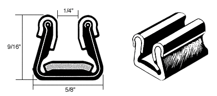 CRL Unbeaded Flexible Channel for 1949-1963 Willys, Jeep and Diamond-T Trucks 