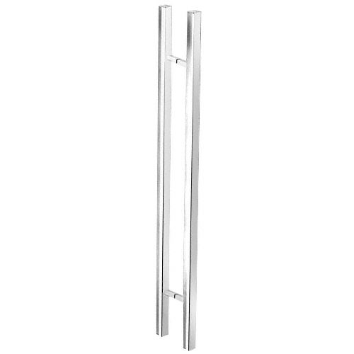 CRL Glass Mounted Square Ladder Style Pull Handle - Overall Length 60