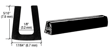 CRL Glass Setting Channel for 1/8