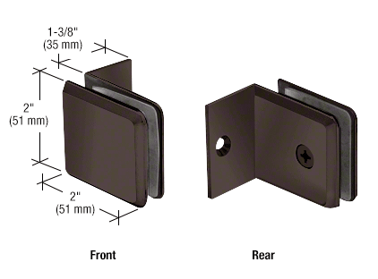 CRL Beveled Wall Mount With Small Leg Clamp