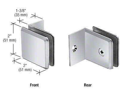 CRL Beveled Wall Mount With Small Leg Clamp