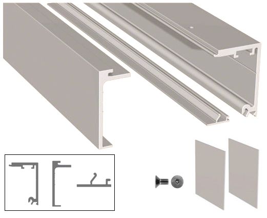 CRL 5 Metre Compact-X70 Sliding Top Track Including End Caps