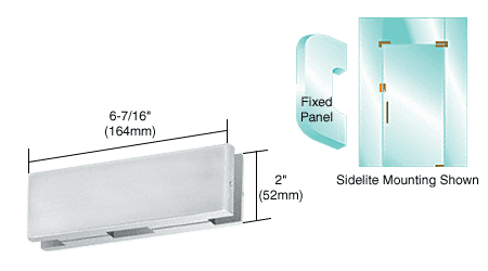 CRL EUR Series Sidelite or Glass Door Mount Keepers for EUR205 Patch Lock