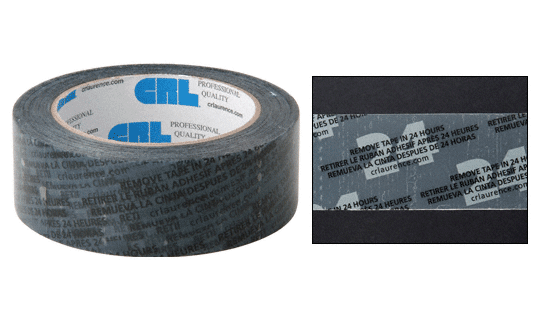 CRL Clear Vinyl Molding Retention Tape with Imprint