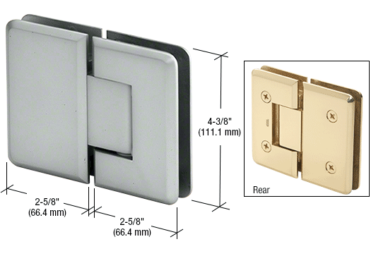 CRL Plymouth Series Glass-to-Glass Hinges