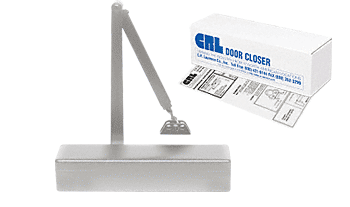 CRL PR72DA Adjustable Multi-Size 1/2 - 4 Delayed Action Surface Mounted Door Closers