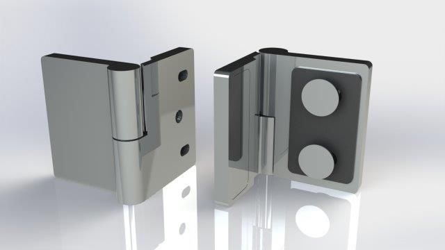 CRL Riviera Offset Wall Mount Hinges