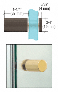 CRL Single-Sided Cylinder Knobs
