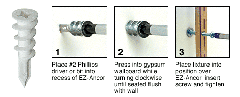 CRL Plastic Lite 5-6 Screw Size EZ-Ancor for Drywall