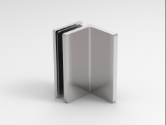 CRL OXFORD Polished Chrome 90° Wall Clamp, Cover Plates