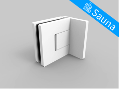 CRL BELLAGIO SAUNA HINGE, Adjustable, Wall Mount Offset Back Plate, Cover Plates