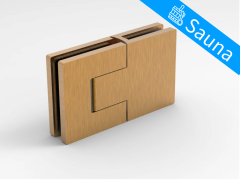 CRL BELLAGIO SAUNA HINGE, 180° Glass-Glass, Adjustable, Cover Plates