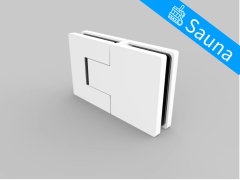 CRL BELLAGIO SAUNA HINGE, 180° Glass-Glass, Adjustable, Cover Plates