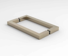 CRL Back-toBack Handle BELLAGIO, 19 x 19 mm, centre-centre 203 mm