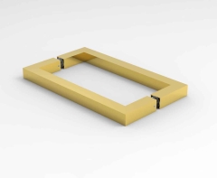 CRL Back-toBack Handle BELLAGIO, 19 x 19 mm, centre-centre 203 mm