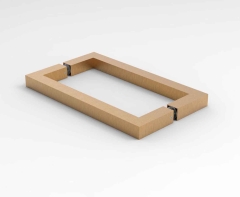 CRL Back-toBack Handle BELLAGIO, 19 x 19 mm, centre-centre 203 mm