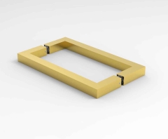 CRL Back-toBack Handle BELLAGIO, 19 x 19 mm, centre-centre 203 mm