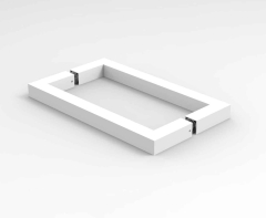 CRL Back-toBack Handle BELLAGIO, 19 x 19 mm, centre-centre 203 mm