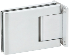 CRL HAMBURG Hydraulic Hinge, 90° Glass-Wall, 90° hold open, Pair (2 pieces)