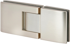 CRL HAMBURG Hydraulic Hinge, 180° Glass-Glass, 90° hold open, pair (2 pieces)
