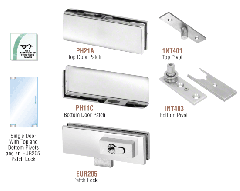 CRL European Patch Door Kits With Lock