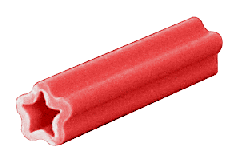 CRL Red 1/4" Straight Line Plastic Screw Anchors