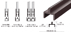 CRL Duranodic Bronze Aluminum Single Bottom Rail