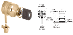 CRL Gold Plated Keyed Alike Plunger Lock for 3/8" Glass