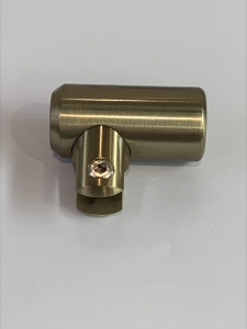 CRL Brushed Bronze Support Bar U-Bracket for 1/4" and 5/16" Glass