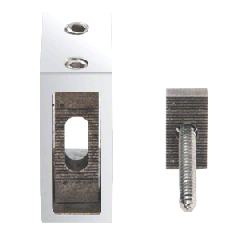 CRL Adjustable Height Track Holder Fitting for Wall - 2/Pack