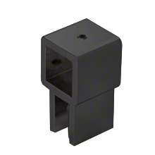 CRL Anitque Brushed Copper Movable Bracket for 6 to 8 mm Glass - Square Bar