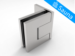 CRL BELLAGIO SAUNA HINGE, Adjustable, Wall Mount Offset Back Plate, Cover Plates