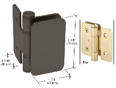 CRL Oil Rubbed Bronze Zurich 03 Series Wall Mount Inswing Hinge