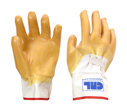 CRL Gauntlet Cuff Smooth Natural Rubber Palm Gloves