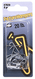CRL 20 Pound Carded Picture Hangers