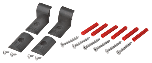 CRL Cottage Series Hardware Pack for Brite Anodized and Brushed Nickel Kits