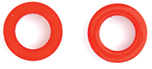 CRL Orange Replacement Groove Grommets for DNS1 - 10/Pk