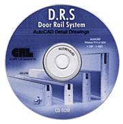 CRL Door Rail Glass Size CD
