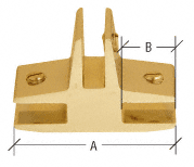 CRL Gold 3-Way 90 Degree 'T' Standard Connector for 1/2