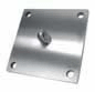 CRL Brushed Stainless Steel Square Upper Plate for Glass Awning