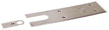 CRL Europe Brushed Stainless Cover Plates for Jackson® 900 Series Floor Mounted Closer