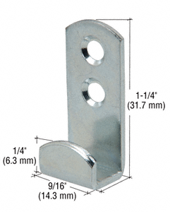 CRL Standard Spiegelhalter mit 8 mm (5/16)-Profil, Chrom matt