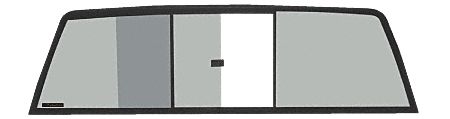CRL Tri-Vent Three Panel Slider with Solar Glass for 1988-1995 Isuzu